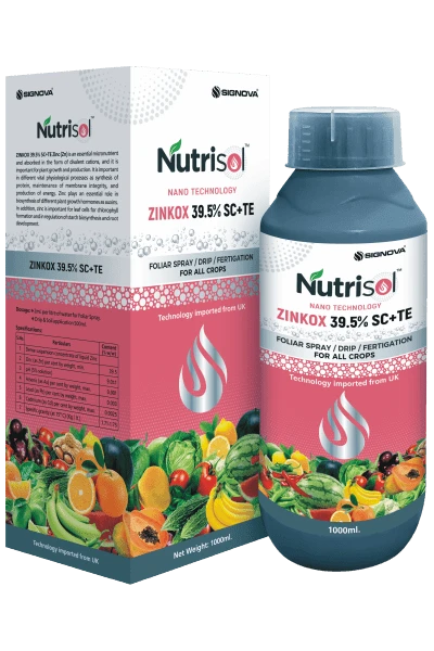 Zinkox 39.5%SE+TE product packaging