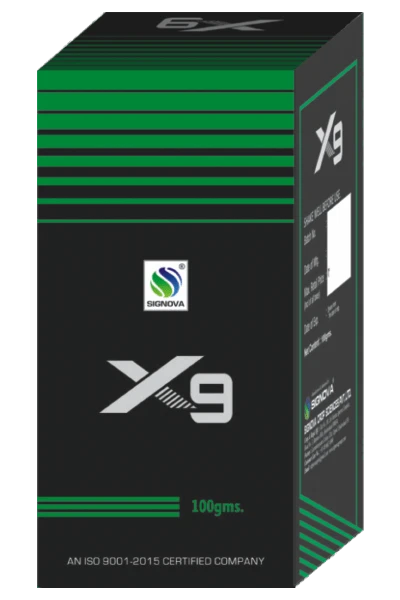 X9 product packaging