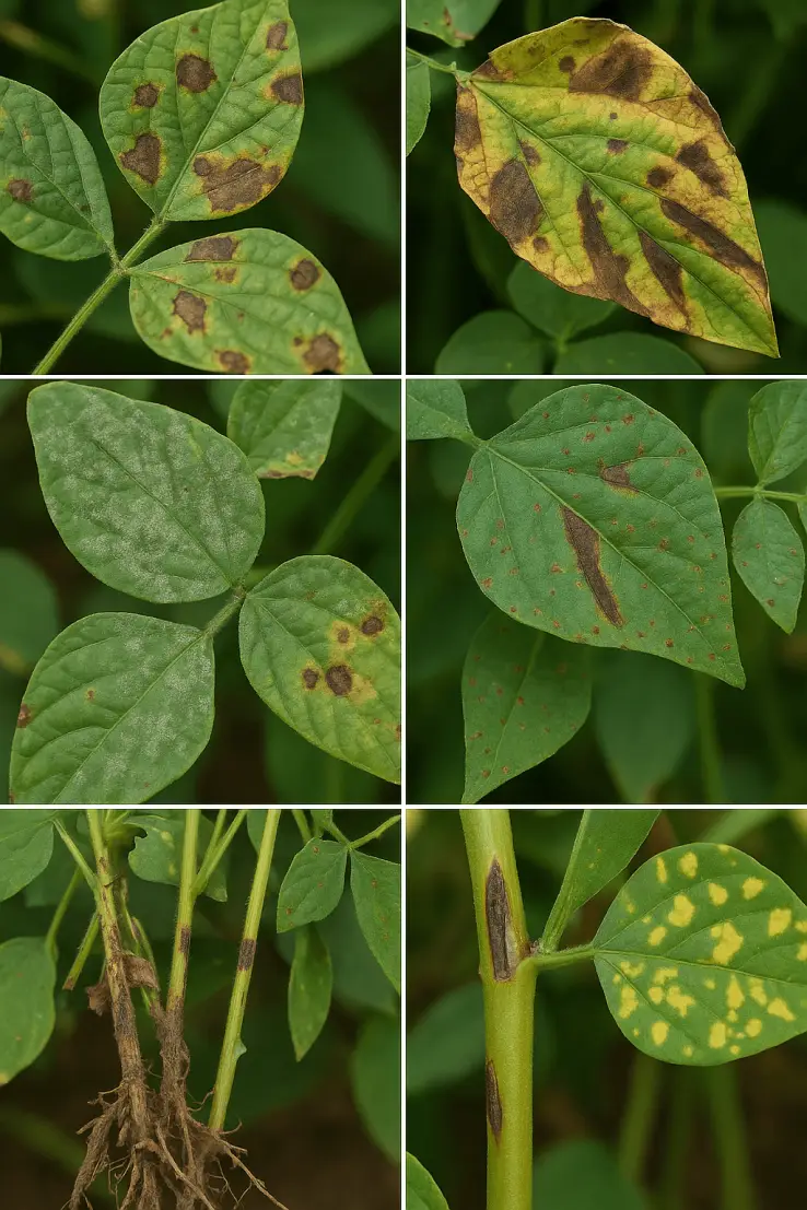 Visual representation of Fungal Diseases In Black Gram deficiency