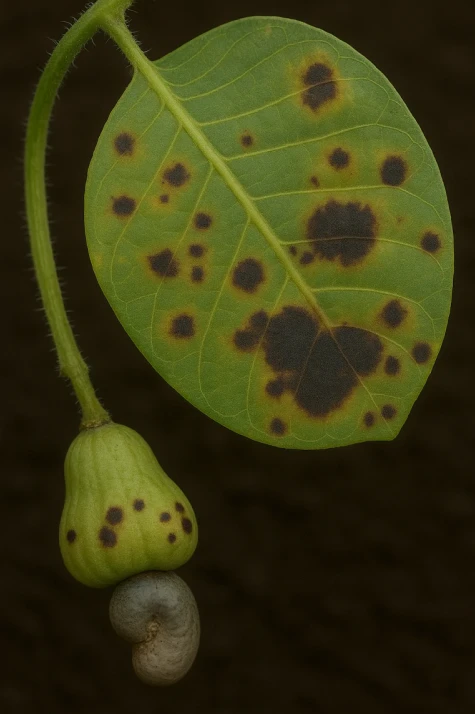 Visual representation of Fungal Diseases In Cashew Nut deficiency