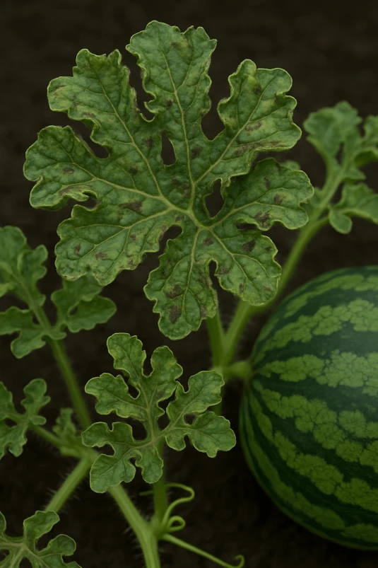 Visual representation of Fungal Deasses In Water Melon deficiency