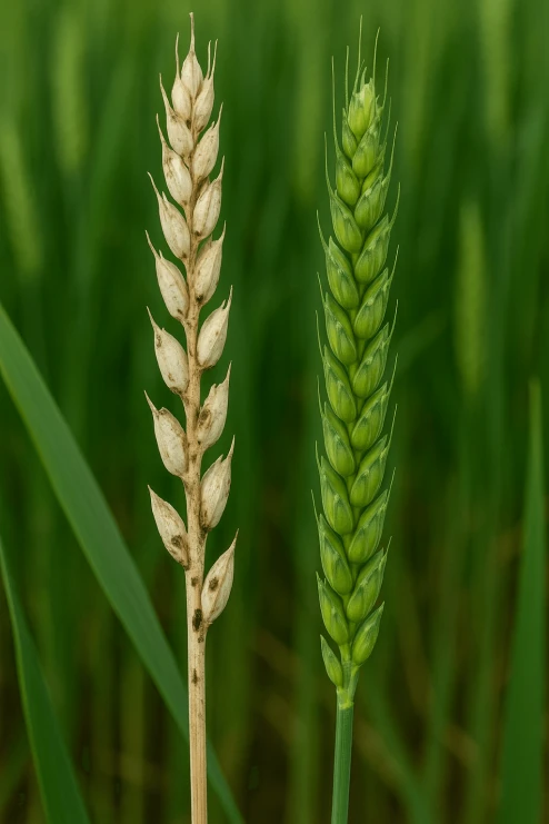 Visual representation of Wheat Blast deficiency